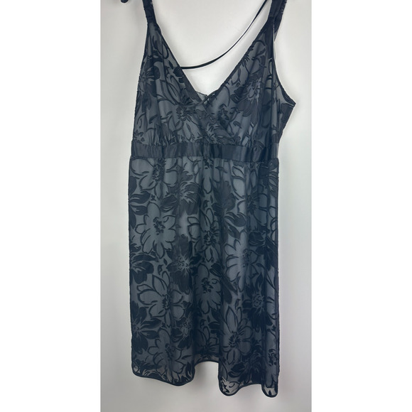 Lane Bryant Velvet Burnout Overlay Surplice Dress Plus Size 22 Whimsigoth Witchy - Picture 10 of 15